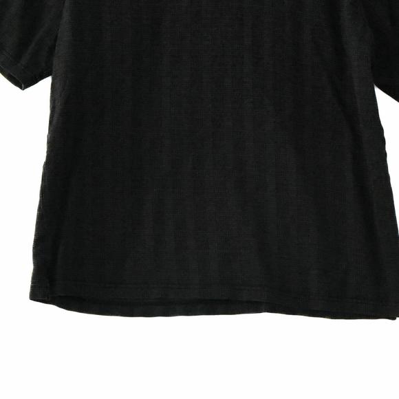 Golden Bear Mens Black Polo Shirt Cotton Collared Solid Pullover Short Sleeve M - Picture 3 of 4